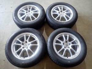 QR4983【送料無料225/60R17】30系アルファード ヴェルファイアなどに BS VRX2 中古スタッドレス ■17×7J 114.3/5H ET38■