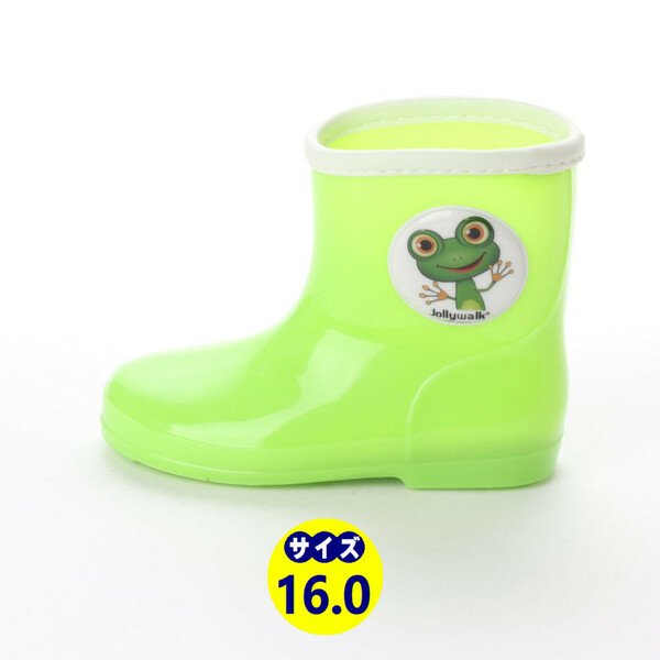 新品・送料無料！！『jwq01-GRN-160』男の子/女の子兼用・キャラクター付きレインシューズ・子供用長靴・雨靴・雨具