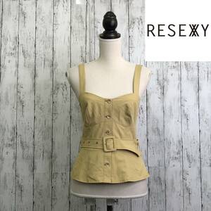 RESEXXY Rize comb - waist belt pe plum tops F size yellow S10-113 USED