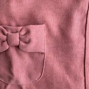 新品 conoco 女の子 ベビー ジャンパースカート ワンピース リボン ピンク 95センチの画像3