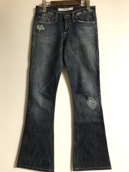 美品 USA製 JOE'S JEANS フレア デニム パンツ W24 レディース ブーツカット アメリカ ビンテージ xpv