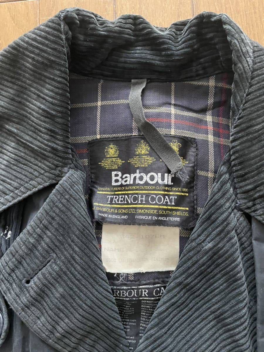 海外販売× Barbour バブアー 英国製 90s トレンチコート 秋 B6297