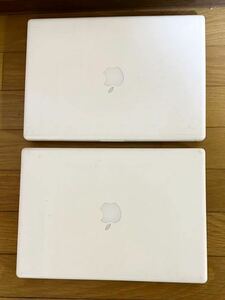 2台まとめて【動作品 】パソコンMac Book 2007年製と2006年製 ICES-003 Mac Book Number A1181 ノートパソコン