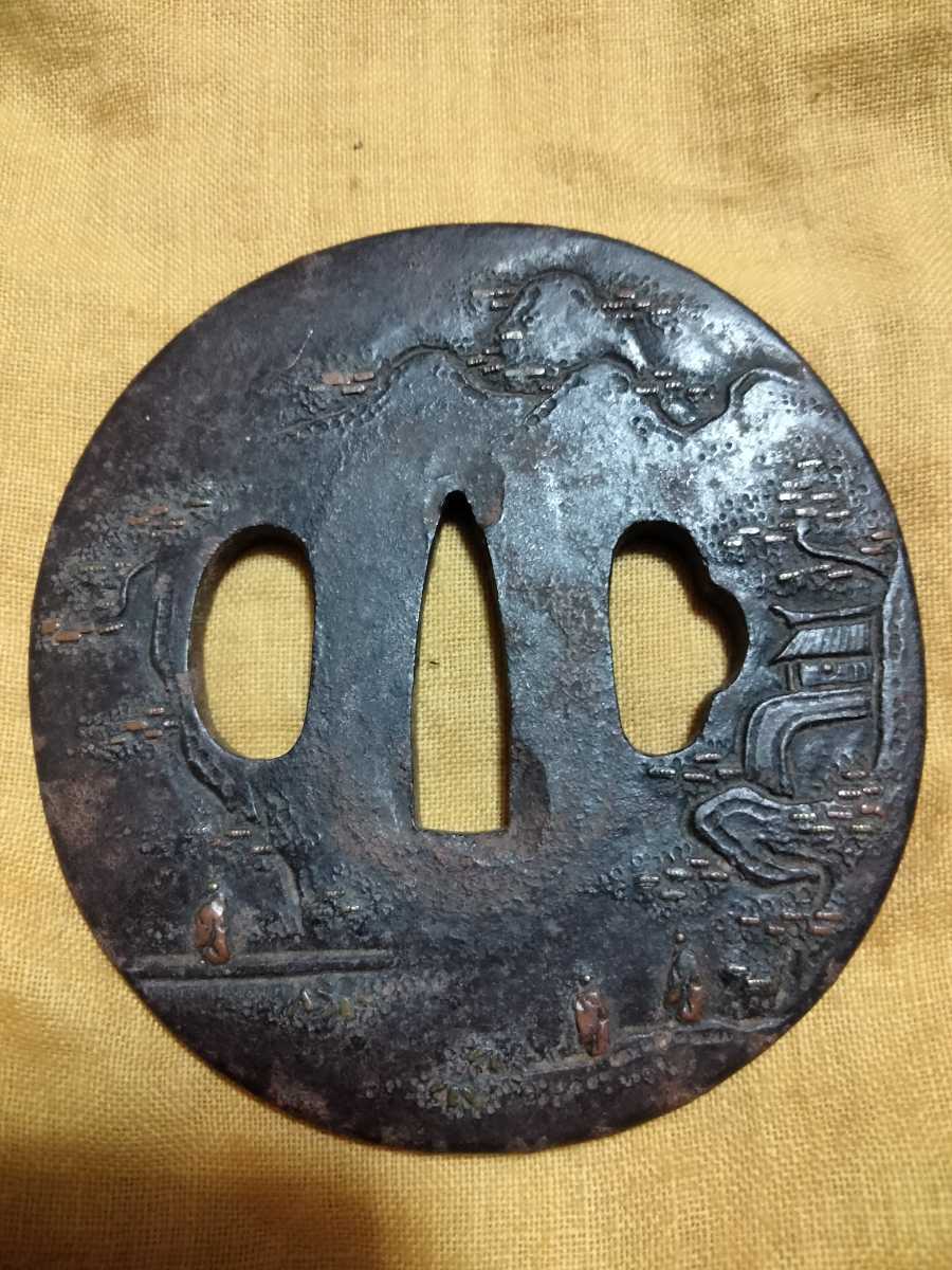ヤフオク! -山水(鍔、刀装具)の中古品・新品・未使用品一覧