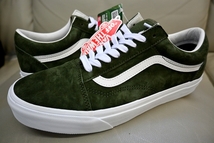 新品未使用 VANS バンズ USA企画 OLD SKOOL オールドスクール PIG SUEDE スエード 革 レザー 撥水 VN0A4BW250K グリーン US11 29センチ_画像1