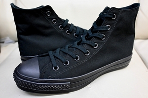 新品未使用 Converse コンバース ALL STAR J HI オールスター CANVAS 日本製 BLACKMONOCHROME 黒 ブラック US8 26.5センチ 送料無料