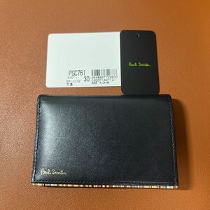 ポールスミス Paul Smith ストライプポイント カードケース メンズ 純正化粧箱 ショップバッグ付き PSC761