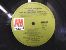 LP レコード SERGIO MENDES & BRASIL 77 セルジオ メンデスとブラジル LIVE AT THE GREEK CARNIVAL 【 E+ 】 D9588H_画像4