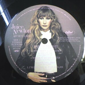 LP レコード Juice Newton ジュース ニュートン QUIET LIES 【E+】 D10371Aの画像3