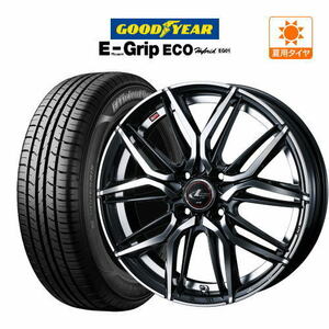 サマータイヤ ホイール 4本セット ウェッズ レオニス LM グッドイヤー エフィシエント グリップ エコ EG01 155/65R14