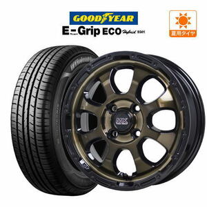 サマータイヤ ホイール 4本セット ホットスタッフ マッドクロス グレイス グッドイヤー エフィシエント グリップ エコ EG01 155/65R14