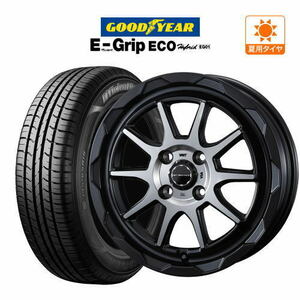 サマータイヤ ホイール 4本セット ウェッズ マッドヴァンス 06 グッドイヤー エフィシエント グリップ エコ EG01 155/65R14