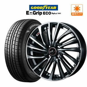 サマータイヤ ホイール 4本セット ウェッズ レオニス FS グッドイヤー エフィシエント グリップ エコ EG01 155/65R14