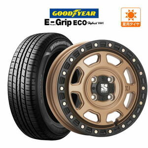 サマータイヤ ホイール 4本セット MLJ エクストリーム XJ07 グッドイヤー エフィシエント グリップ エコ EG01 155/65R14