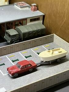 WIKING rare Germany made Mercedes-Benz 280 boat traction 1/160 red car collection N gauge free shipping 