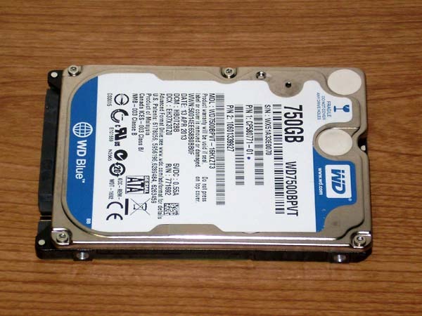 750gb WD7500BPVTの値段と価格推移は?|26件の売買データから750gb