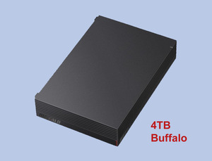 ★ USB接続 外付けHDD 4TB ★BUFFALO【 HD-EDS4.0U3 】新品同様 ★No.1SK