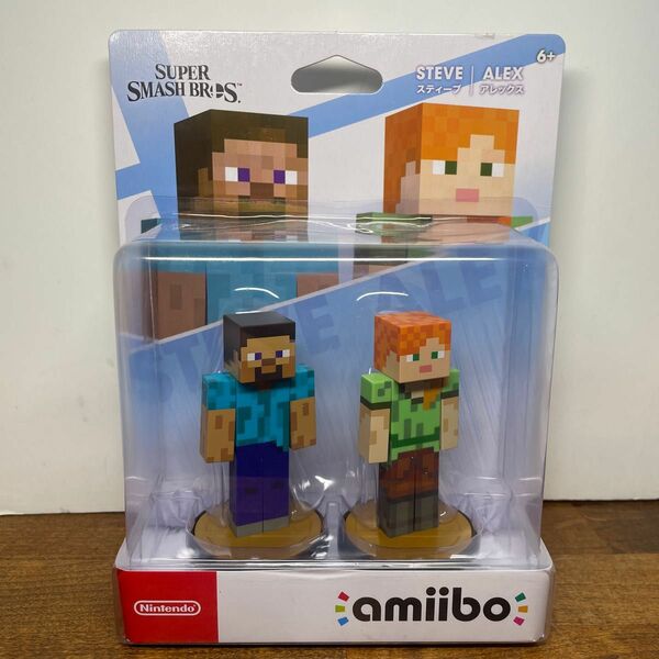 未開封 スティーブ アレックス amiibo アミーボ 大乱闘スマッシュブラザーズシリーズ マインクラフト Minecraft