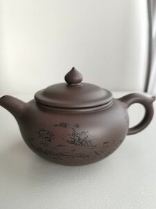 急須　朱泥　ティーポット　煎茶道具　古玩　茶壺 中国 収蔵品 茶道具 紫砂 6