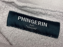 送料無料 PHINGERIN フィンガリン TURTLE NECK SWEATSHIRT リラックス フィット 起毛 タートルネック スウェット トレーナー グレー M_画像9