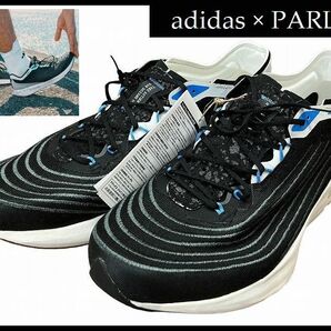 送無 新品 adidas アディダス アディゼロ PARLEY パーレイ M 22AW HQ6594 高機能 ランニング スポーツ シューズ スニーカー 黒 25.5cm ②の画像3