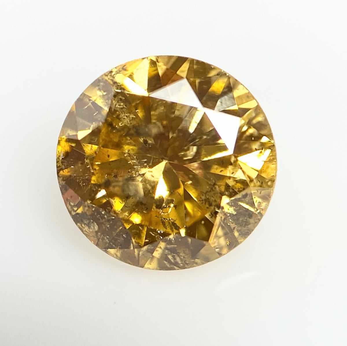 未使用 ０．７５２ct ＦＡＮＣＹ ＬＩＧＨＴ ＹＥＬＬＯＷ Ｉ１