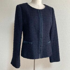  gorgeous * world Untitled lame tweed no color jacket navy size 3 lady's graduation ceremony go in . type formal / suit outer garment 