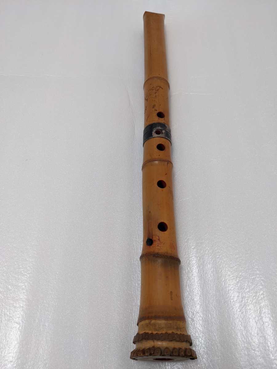 柔らかい ☆超激熱☆ 尺八 詳細不明 8本 ケース付 和楽器 現状品 和