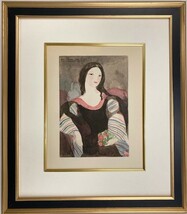【特価】　≪　　マリー・ローランサン　　≫　　オリジナルコロタイプ版画　 　CAMILLE　 　　 1937年　　MARIE　LAURENCIN_画像1
