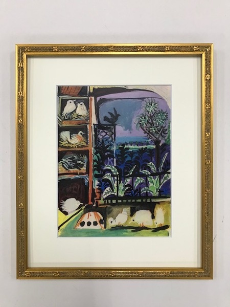 【特価】 ≪ パブロ・ピカソ ≫ エリオグラビュール【銅版画】 LES PIGEONS Ⅹ 1958年 PABLO PICASSO