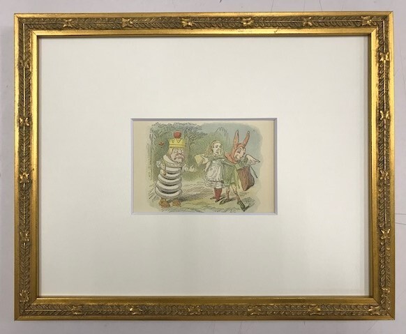 【特価】 ≪ ジョン テニエル ≫ アンティークオリジナル木版画 鏡の国のアリス ⅩⅩⅠ 1899年 SIR JOHN TENNIEL