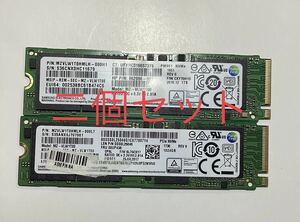 Samsung SSD M.2 NVMe 2280 1TB /二枚セット使用時間2521h、2696h