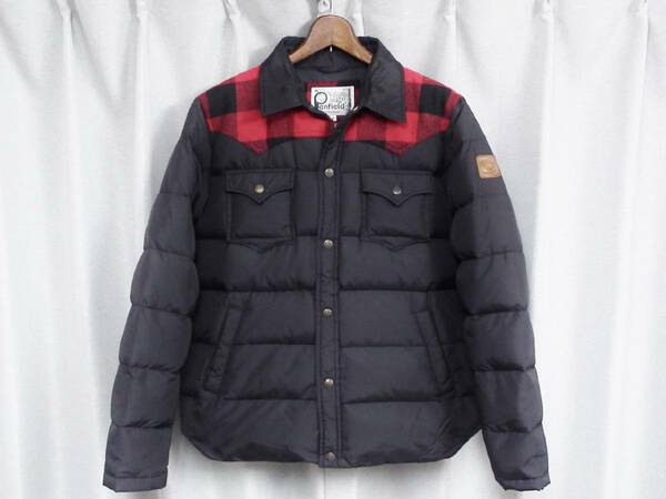 ◆Penfield ペンフィールド バッファローチェック 切替 ダウンジャケット シャツダウン 90s Y2K 古着女子 インナーダウン ライトダウン