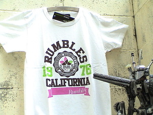 RUMBLES(ランブルズ)★　S/STシャツ新M WH T-15 #[SALE!★大特価