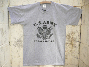 HOUSTON★　MilitaryS/STシャツ新M GY T-16US.ARMY#[SALE!★大特価