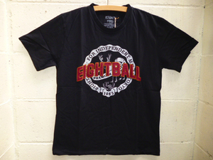 EIGHT BALL★　半袖Tシャツ新M BK ★EB-0198 ★大特価ヴィンテージバンテージ★ヒッピー