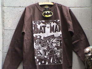 BATMAN(バットマン)★　L/STシャツ新XL BR T-1 正規本物!#[SALE!★大特価