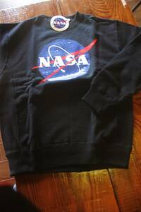 NASA★　スウェットシャツ新品L ブラック リバースウィーブ#[SALE!★大特価