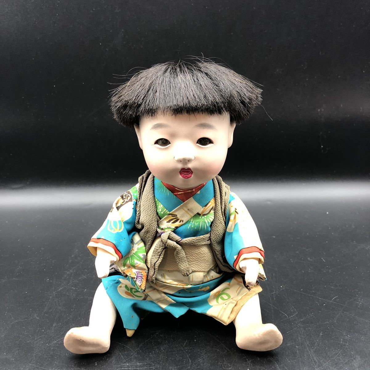 ヤフオク! - 古い市松人形 抱き人形