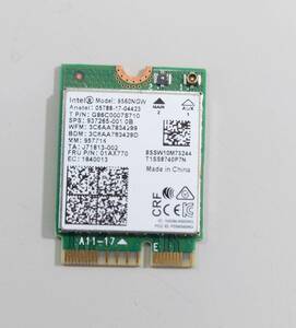 KN3278 【現状品】 Intel 9560NGW 無線LANカード Wi-Fi