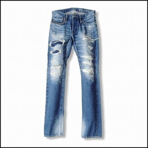 HYSTERIC GLAMOUR ヒステリックグラマー RSMダメージ加工デニムパンツ [42D1102]