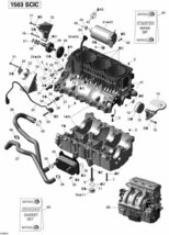 SEADOO RXT 215'09 OEM section (Engine-Block) parts Used [S2547-29]_画像3