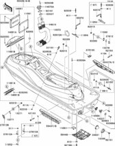 Kawasaki ULTRA250X'08 OEM section (Hull) parts Used [K2740-22]_画像3