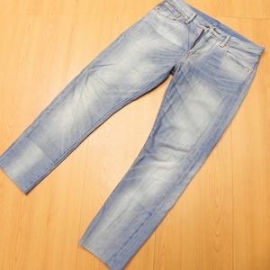 v858★Levis リーバイス 508 レギュラーテーパード★W30 色薄め ユーズド加工 古着 ジーンズ★デニムパンツ 即決★