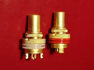 !! high-end type * original copper specification RCA Jack 2 piece set ( gilding )⑩!!