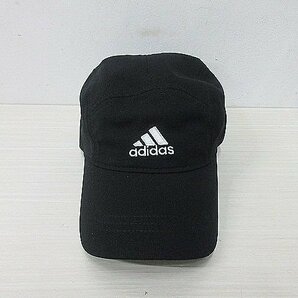 ◆新品◆ adidas COOLMAX アディダス クールマックス キャップ 帽子 フリーサイズ 54～57cm Z52459 ブラック ロゴ入り ポリエステルの画像1