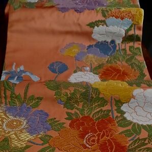 袋帯刺繍オレンジ