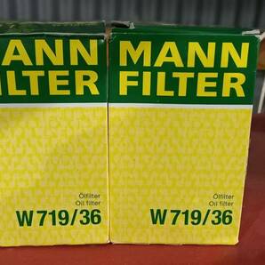 ★新品 MANN FILTER W719/36 オイル フィルター エレメント ジャガー ランドローバー等 2個★の画像1