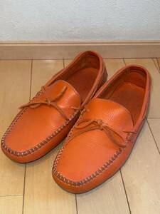 tomorrowland/ Tomorrowland / driving shoes / size 41/26cm|book@ leather / beautiful goods / orange color 