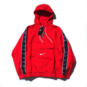 NIKE NSW BIG SWOOSH JKT ”RED” Sサイズ アノラック ナイロン ナイキ テープロゴ